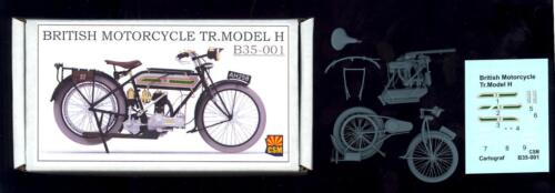 Miedziane modele państwowe 1/35 BRYTYJSKIE TR. MODEL H MOTOCYKL Zestaw żywiczny - Zdjęcie 1 z 7