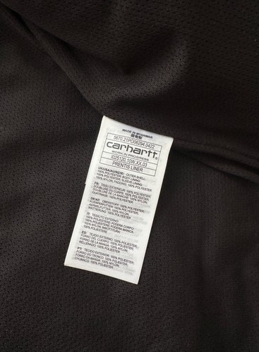 Men's CARHARTT WIP Prentis Liner Fleece Jacket RARE Size XL - Picture 10 of 12