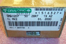 QTY 2000 28.7 Ohm .6W 1 PRECISION METAL FILM RESISTORS SMA0207-50-28R7-1 