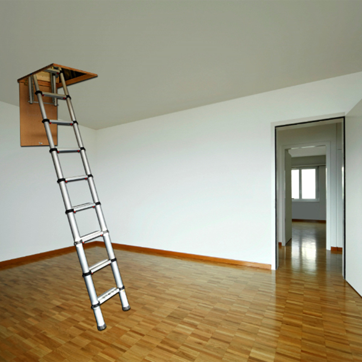 telescopic loft ladder ebay