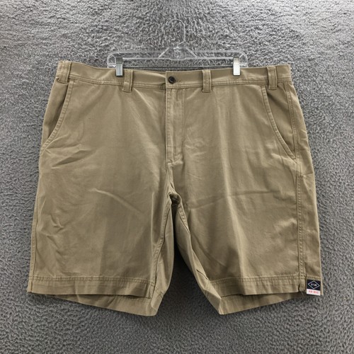 St Johns Bay Comfort Stretch Chino Shorts Mens 48 Big (actual 47x10) Beige NEW