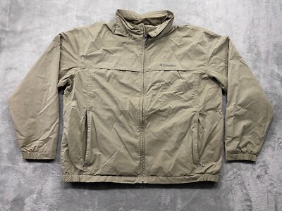 Columbia Jacket Men's Extra Extra Large Green Full Zip Hiking Outdoor Retro Y2k