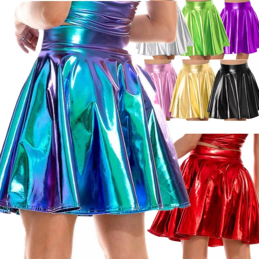 Holographic top skirt ebay