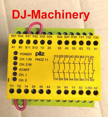 Nice used PILZ 774085 PNOZ 11 7S / 1O SAFETY RELAY 774085 120vac PNOZ11