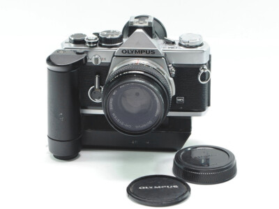 Olympus OM-2N 35mm SLR Film Camera Zuiko MC 50mm F1.8 Lens Motor