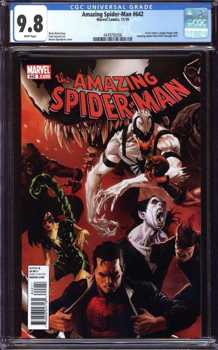AMAZING SPIDER-MAN #642 CGC 9.8 WHITE PAGES // MARVEL COMICS 2010