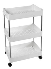 CARRELLO SLIM CASA UFFICIO PARRUCCHIERE ESTETISTA 3 RIPIANI RUOTE 60*40*22 cm