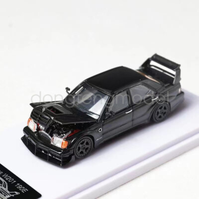 RM 1:64 Scale Black 190E W201 190E HWA Sports Sedan Diecast Metal Toy Gift