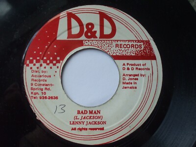 Lenny Jackson - Bad Man / Version - Jamaica - Ex- 45