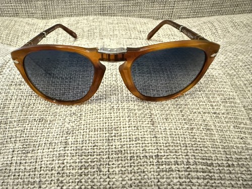 Persol 714SM Steve McQueen 96/S3 Ligth Havana / Blue Gradient Polarized
