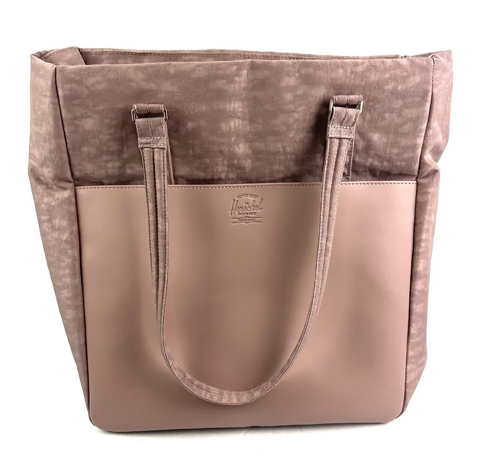 Bolso de Mano Herschel Orion Grande Rosa Ceniza Nylon Bolso de Hombro SIN Bolsa Nuevo Foto 2 de 4