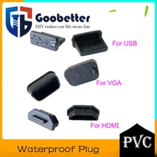 USB HDMI VGA Anti Dust Protector PVC Soft Rubber Female Plugs Stopper Cover