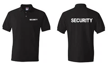 Security Polo T-shirts Event Bouncer Staff Party Guard Tees S-4XL