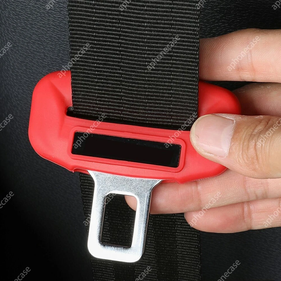 Seat Belt Buckle Cover 5PCS Silicone Seat Belt Clips Sleeve For Porsche 911 - Image 4 of 4