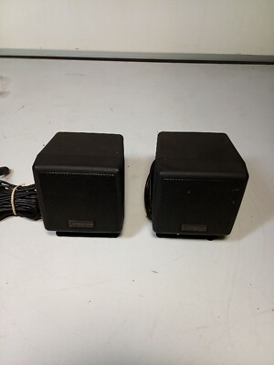 (2) Cambridge Soundworks Creative Digital Computer Speakers /Stands / Wires