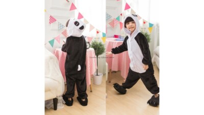 Kigurumi Cosplay Costume Warm Fluffy Pajamas Sleepwear w buttons Oneies
