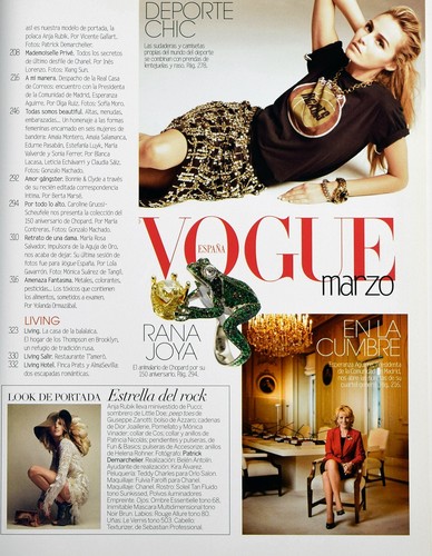 VOGUE ESPAÑA Spain Magazine No.264 March 2010 ANJA RUBIK - Bild 5 von 6