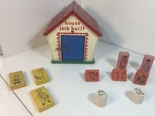 1960s Playskool House Jack Built Complete With All 10 Vintage Kids Playschool
