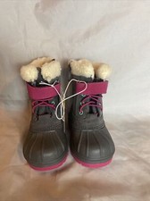 Girl  s Cat  Jack Gray  Pink Valmai Faux Fur Boots Size 7