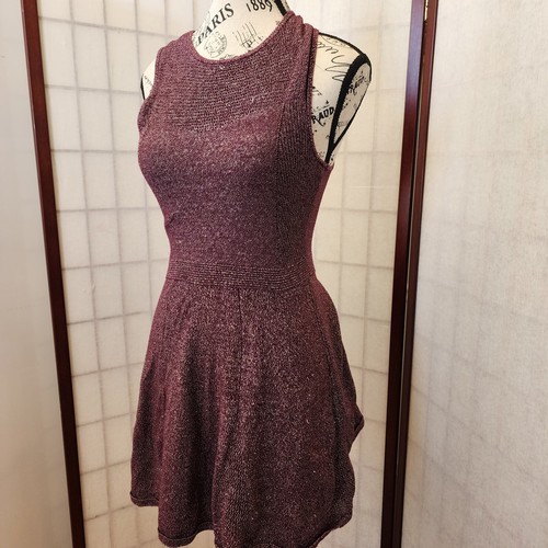 AMERICA EAGLE OUTFITTERS burgundy knit dress- size XS - Picture 3 of 5