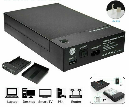 inch SATA External USB Hard Drive Enclosure Caddy Case