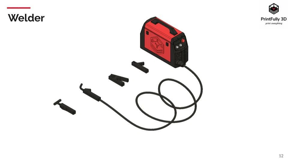 PrintFully3D 1/10 Scale Welder 3D Printed Crawler Accessories Trial - Image 3 of 4