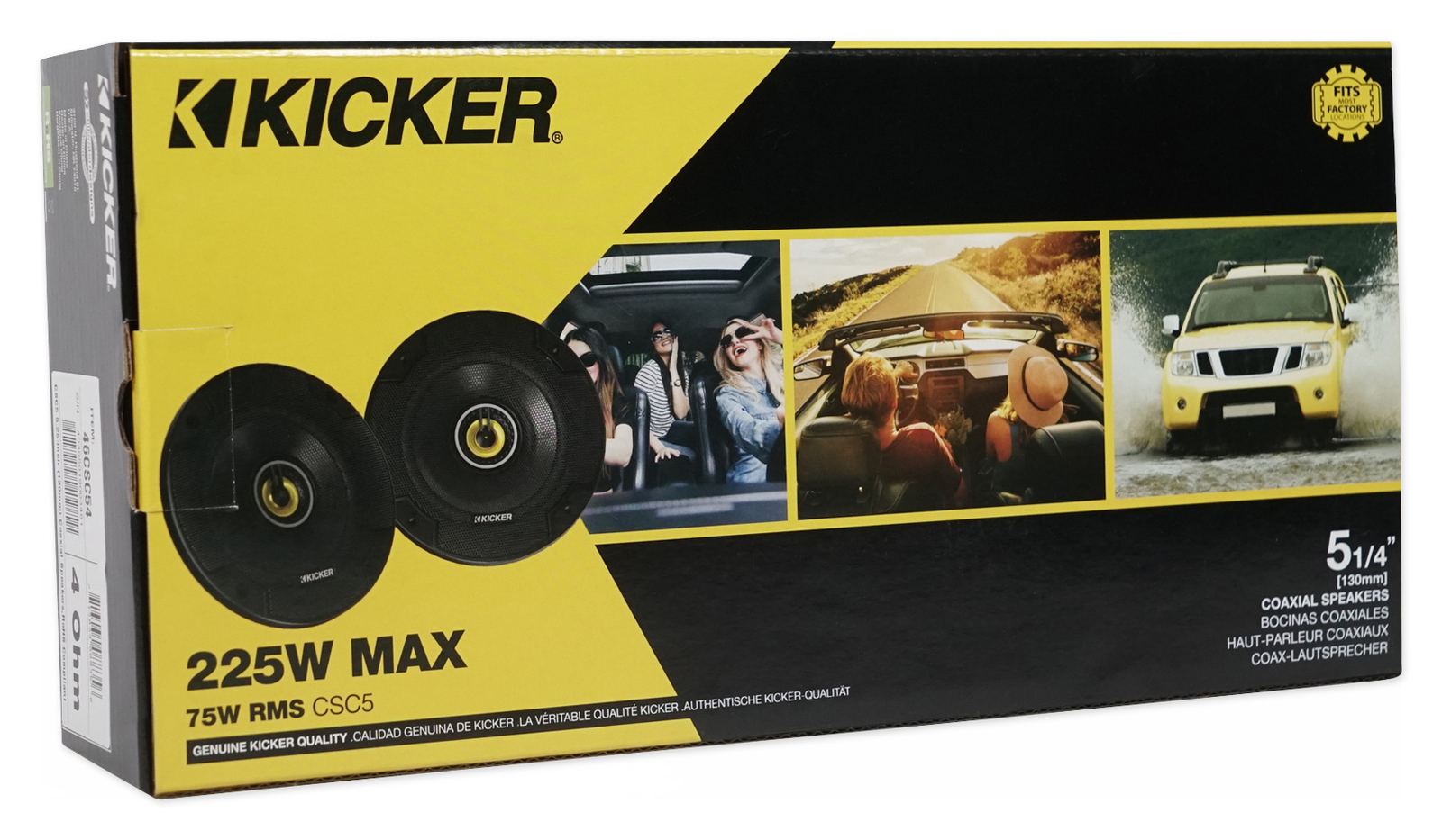 Пара автомобильных аудиосистем KICKER 46CSC54 525 450 Вт 4-Омные 2-полосные коаксиальные динамики CSC54