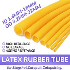 Natural Latex Rubber Tube Slingshot Catapult Band Elastic Inner Dia 1.6mm - 18mm