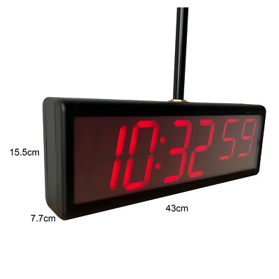 Double-sided 4'' 6 Digit LED WiFi Clock for Hospital, Automatic DST Reset