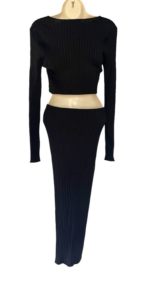 House of Harlow 1960 Woman's Sz S Black Knit Cutout Sweater Dress | eBay House of Harlow 1960 Woman's Sz S Black Knit Cutout Sweater Dress | eBay