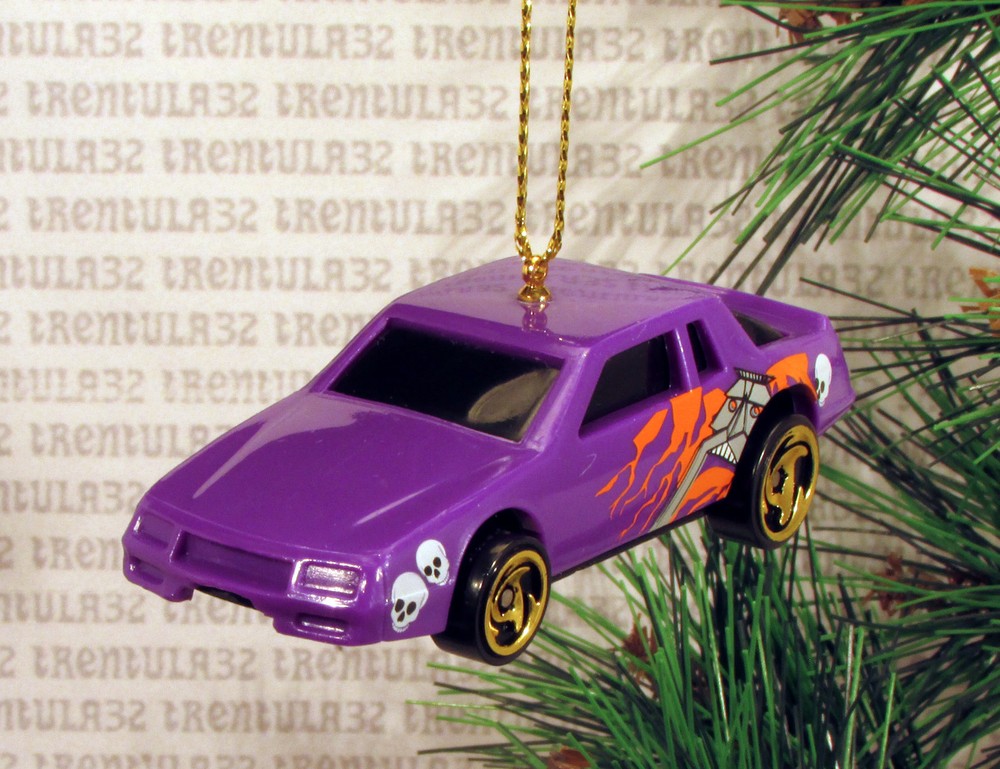 CHEVY STOCKER RACE CAR PURPLE BLACK RACING CHEVROLET CHRISTMAS ORNAMENT XMAS