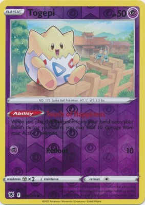 Reverse Holo Togepi 055/189 Common Astral Radiance