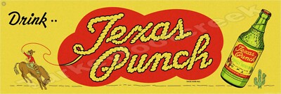 Drink Texas Punch 6'' X 18'' Metal Sign