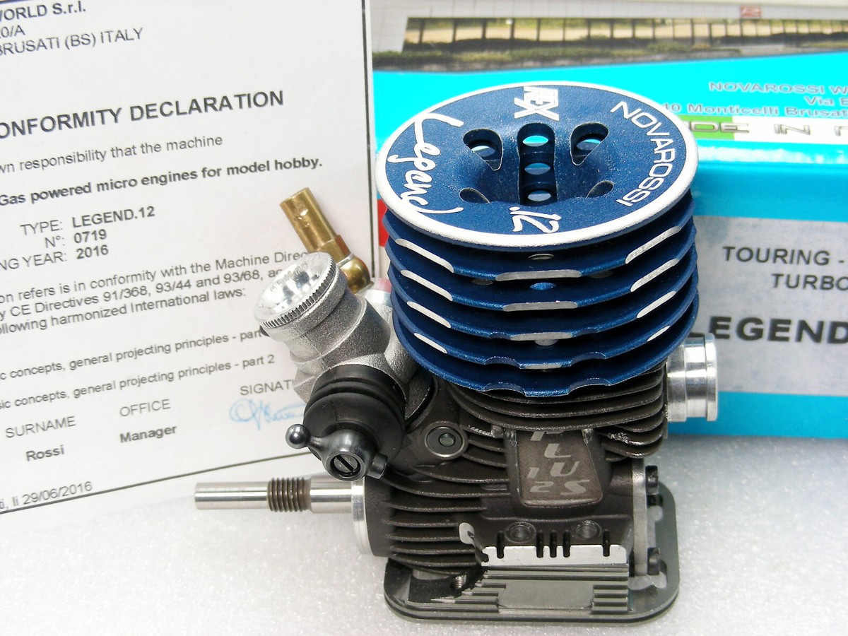 Vintage Novarossi Flash REX .12 LEGEND Turbo Nitro Engine HPI