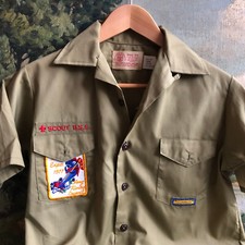 Vintage 1970s Cub Boy Scouts BSA Uniform Shirt Hats Original Box LOT Webelos