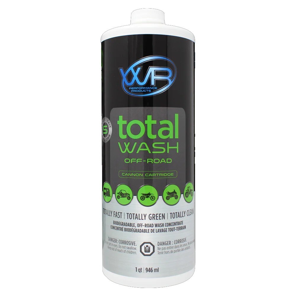 WR PERFORMANCE TOTAL WASH OFFROAD CANNON CARTRIDGE 1 QT MX ATV UTV