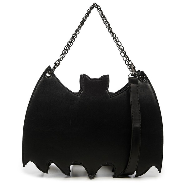Banned Gothic Punk Okkult 2-In-1 Rucksack Schultertasche - Bat Bag Fledermaus-image