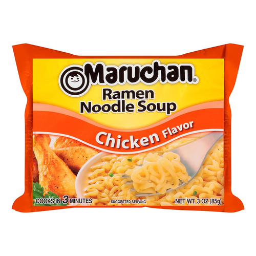 Maruchan Ramen Chicken, Instant Ramen Noodles, Ready to Eat Meals, 3 Oz, 24 Coun - Picture 2 of 12