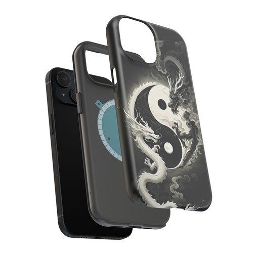 Yin Yang Dragon Handyhülle, Magnetische Tough Hüllen zum Schutz, Geschenk für Drachen - Bild 46 von 134