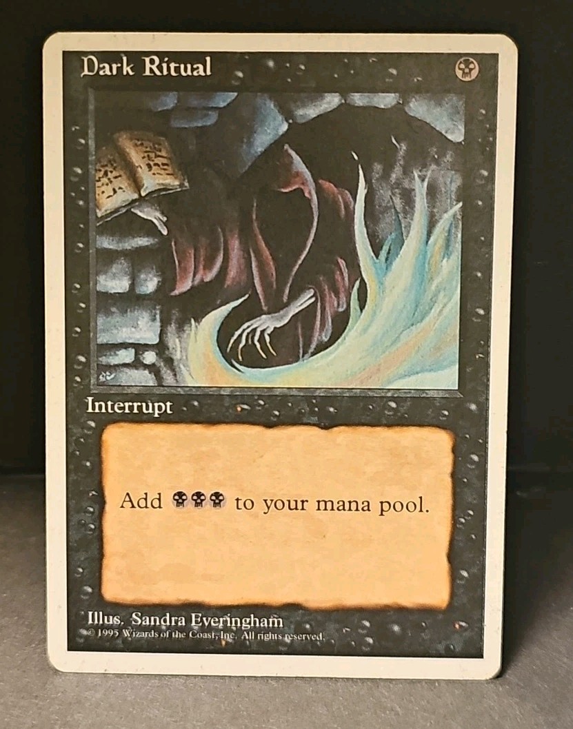 MTG 🔮🔮 Dark Ritual 🔮🔮 4th Edition Regular 🌟 NM/LP 🌟 Magic The Gathering