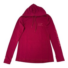 Vineyard Vines Performance Hoodie Pink Whale Logo Long Sleeve Women's XXS