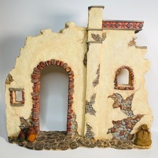 Members Mark LARGE Nativity Creche Stable Backdrop Painted 2005 Christmas Wall