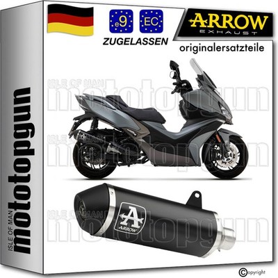 ARROW AUSPUFF B OP URBAN ALUMINIUM SCHWARZ KYMCO XCITING 400 I S 2021 21 2022 22