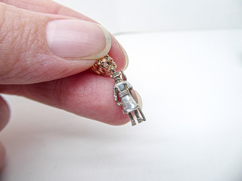 Clogau Welsh Gold Sterling Silver & 9ct Rose Gold London Beefeater Charm. - Picture 6 of 7