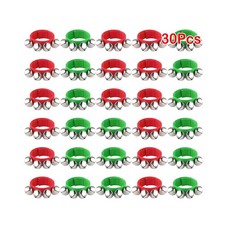 30 Pieces Christmas Band Wrist Bells Bracelets Jingle Bells Musical Ankle Bel...