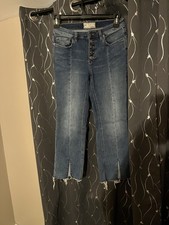 Free People We The Free kick cropped Jeans distressed frayed size 28