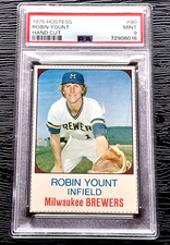 1975 HOSTESS ROBIN YOUNT ROOKIE BASEBALL CARD #80 **BREATHRAKING** PSA 9 MINT 