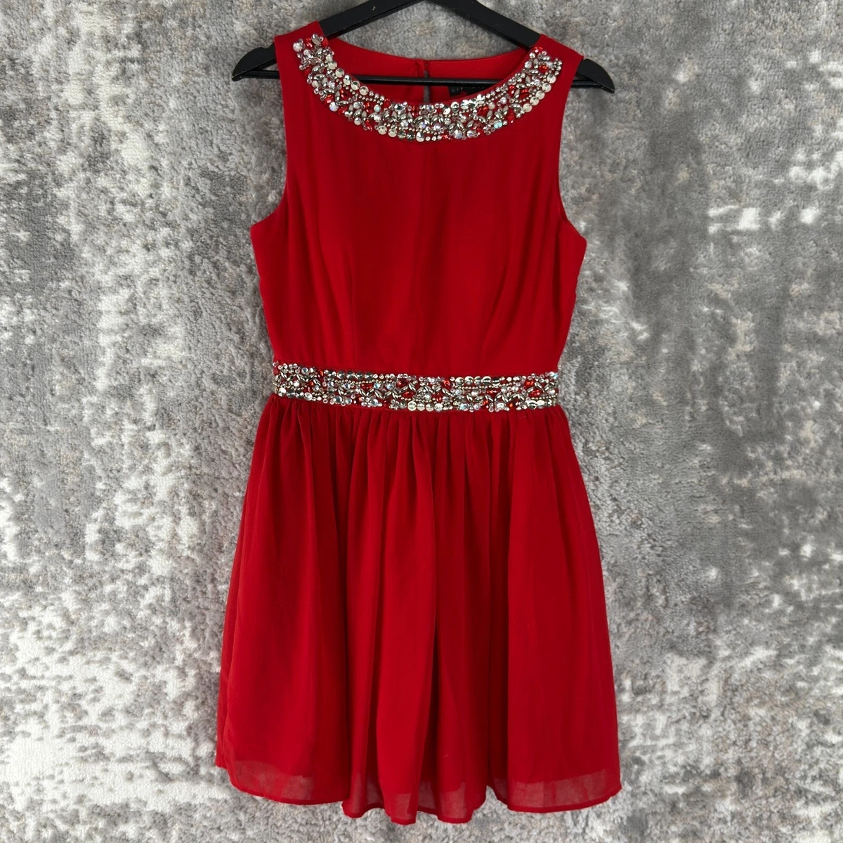 city studio slim red dress City studio red dress