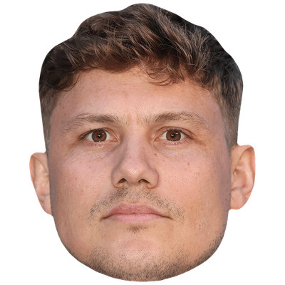 Jon Pointing (Stubble) Celebrity Mask, Flat Card Face, Fancy Dress Mask