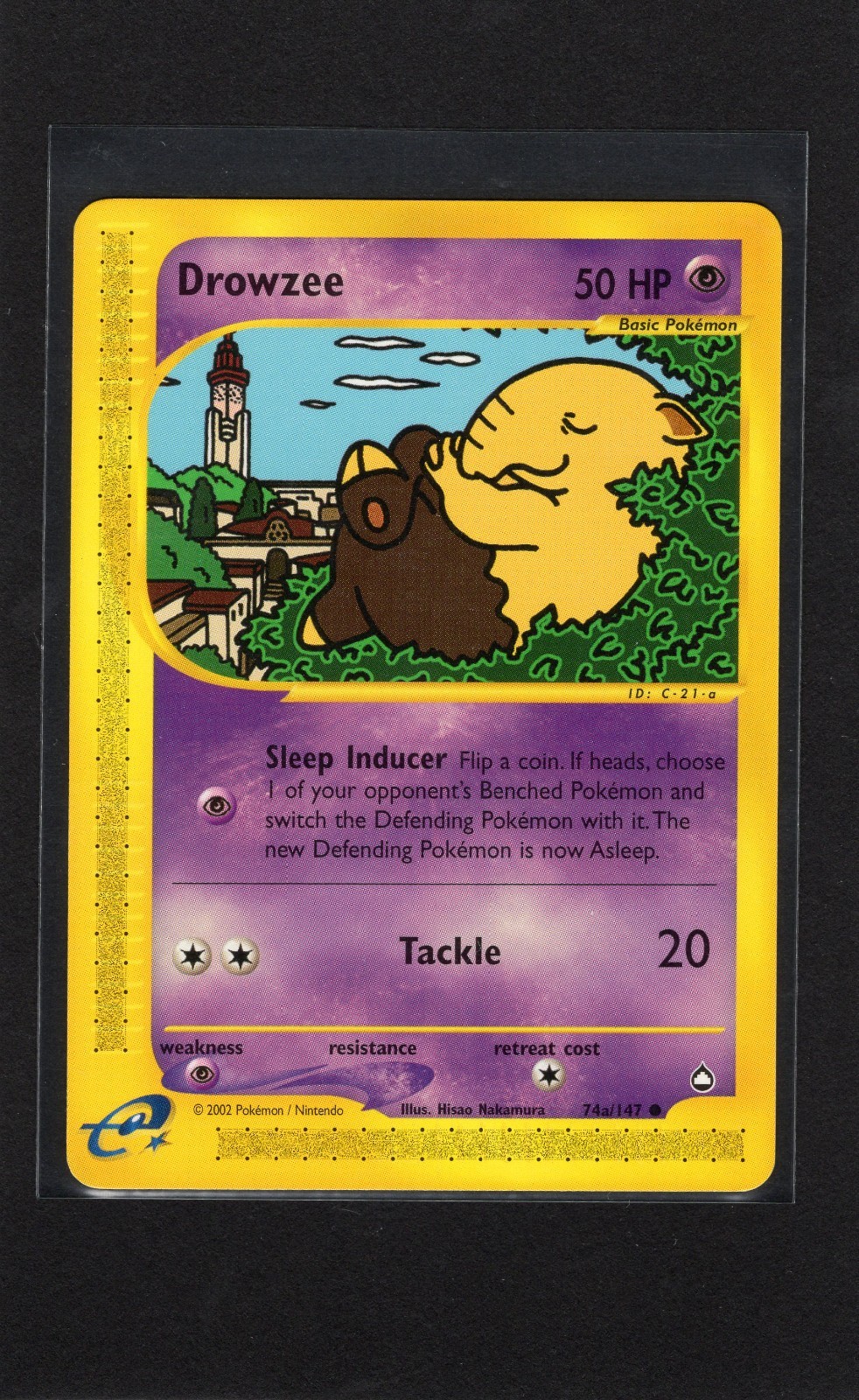 Pokémon TCG Drowzee 74a/147 Aquapolis E-Series Regular NM